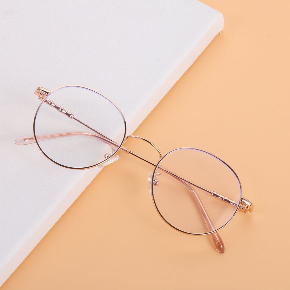 Blue Light Blocking Glasses - Round Metal Frames - Premium Accessories - Just €12.95! Shop now at San Rocco Italia