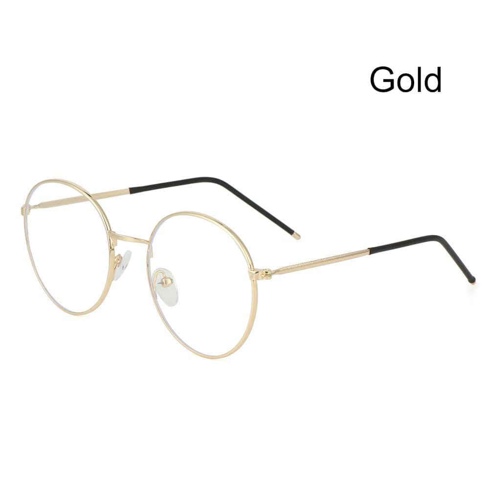 Blue Light Blocking Glasses - Round Metal Frames - Premium Accessories - Just €12.95! Shop now at San Rocco Italia