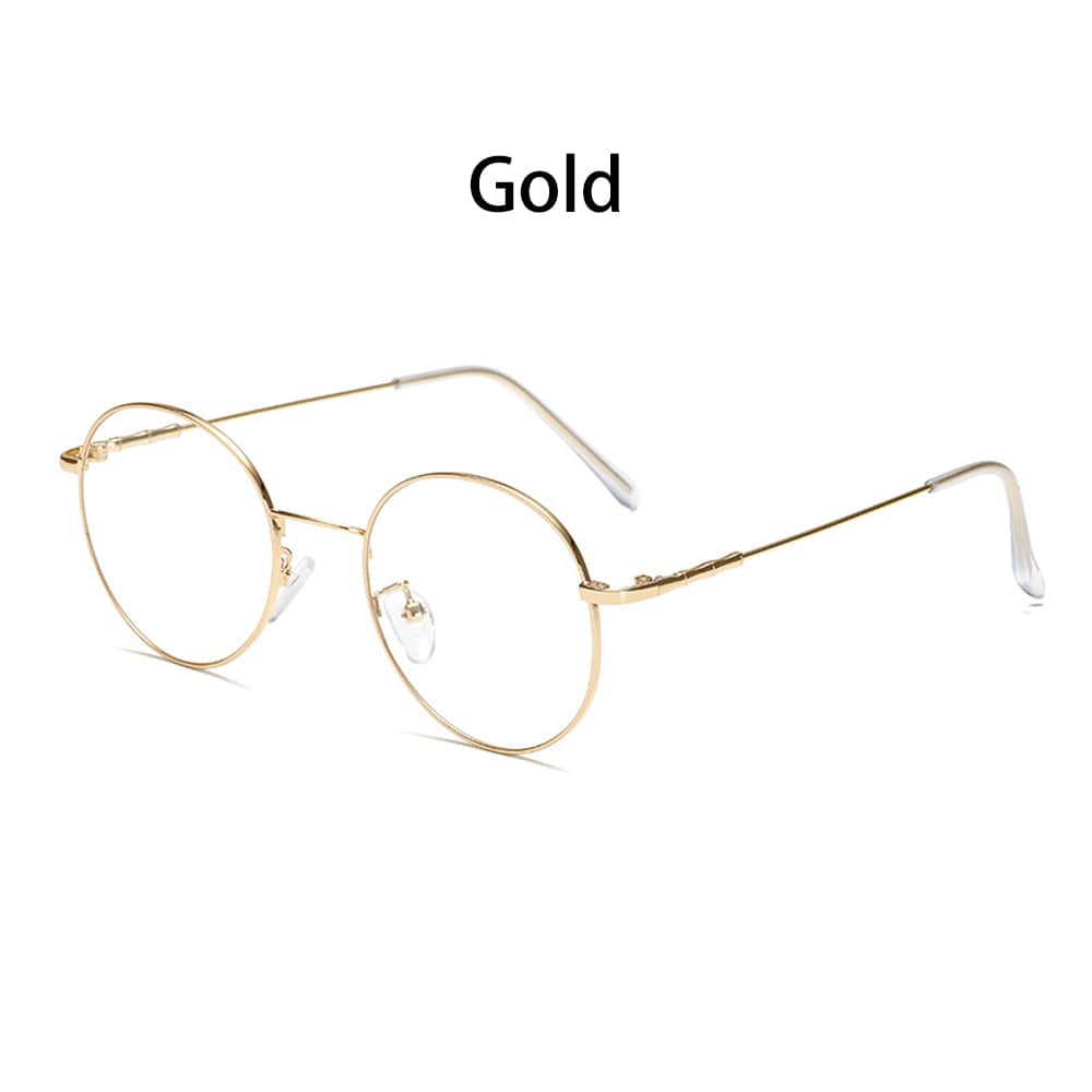 Blue Light Blocking Glasses - Round Metal Frames - Premium Accessories - Just €12.95! Shop now at San Rocco Italia