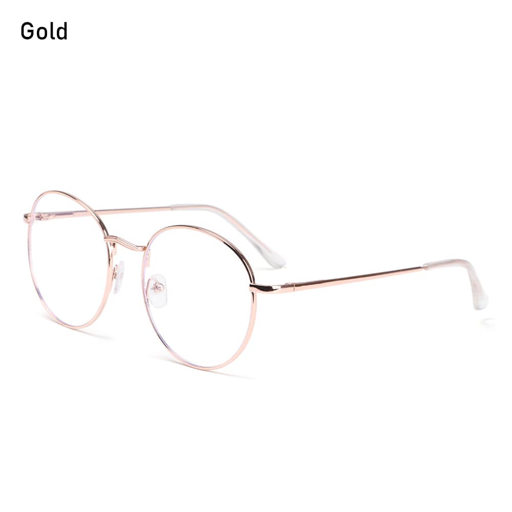 Blue Light Blocking Glasses - Round Metal Frames - Premium Accessories - Just €12.95! Shop now at San Rocco Italia