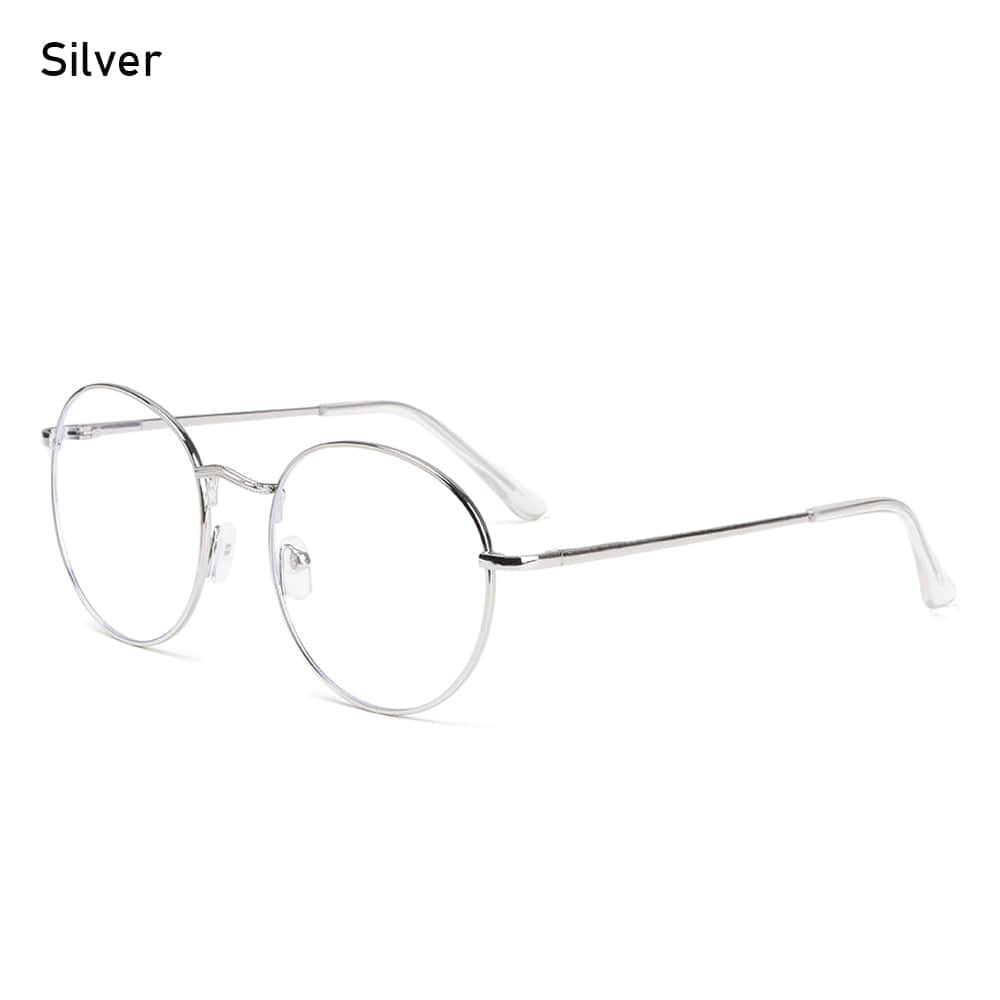 Blue Light Blocking Glasses - Round Metal Frames - Premium Accessories - Just €12.95! Shop now at San Rocco Italia