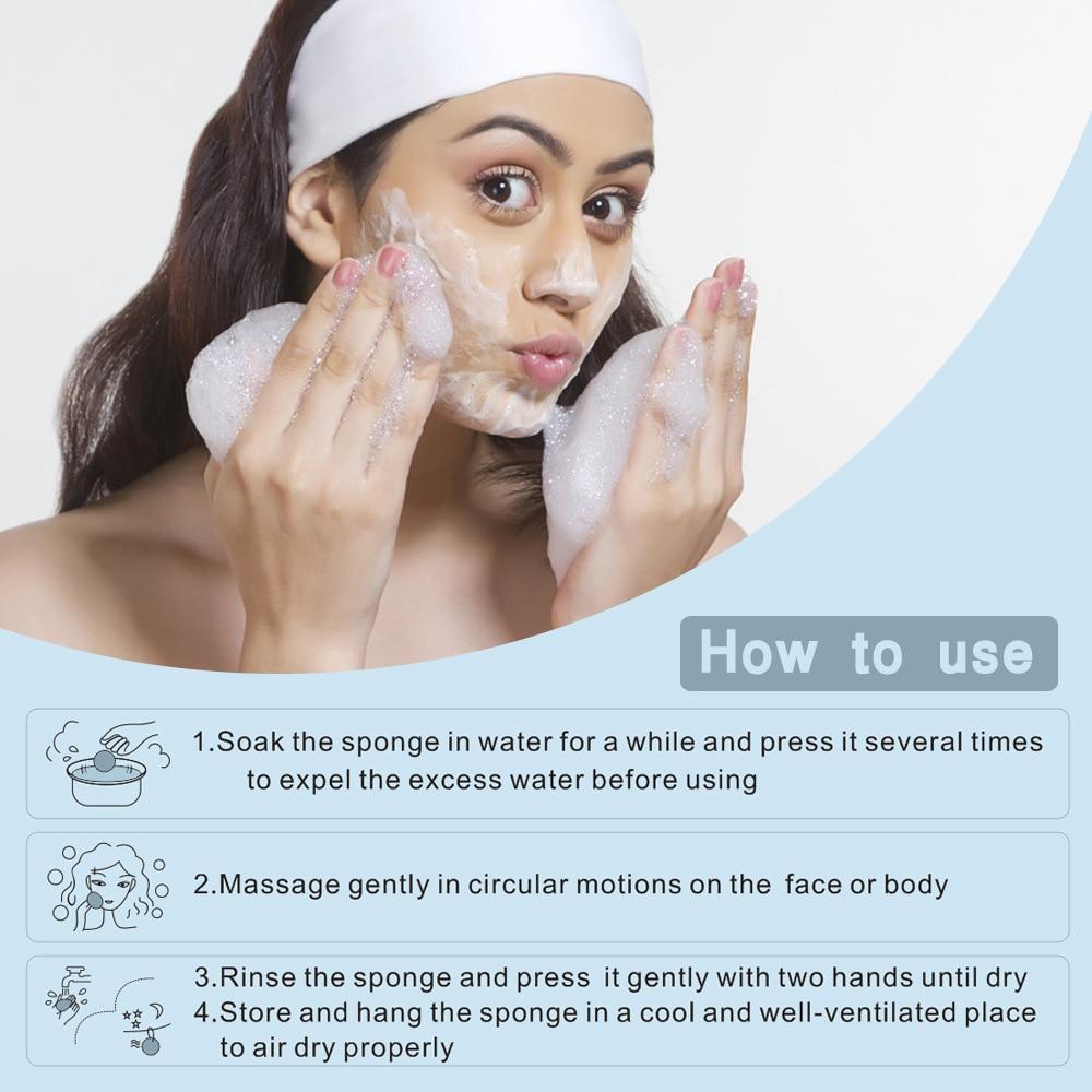 Pack of 5 Natural Konjac Face Puffs - Premium Beauty Product - Just €22.95! Shop now at San Rocco Italia