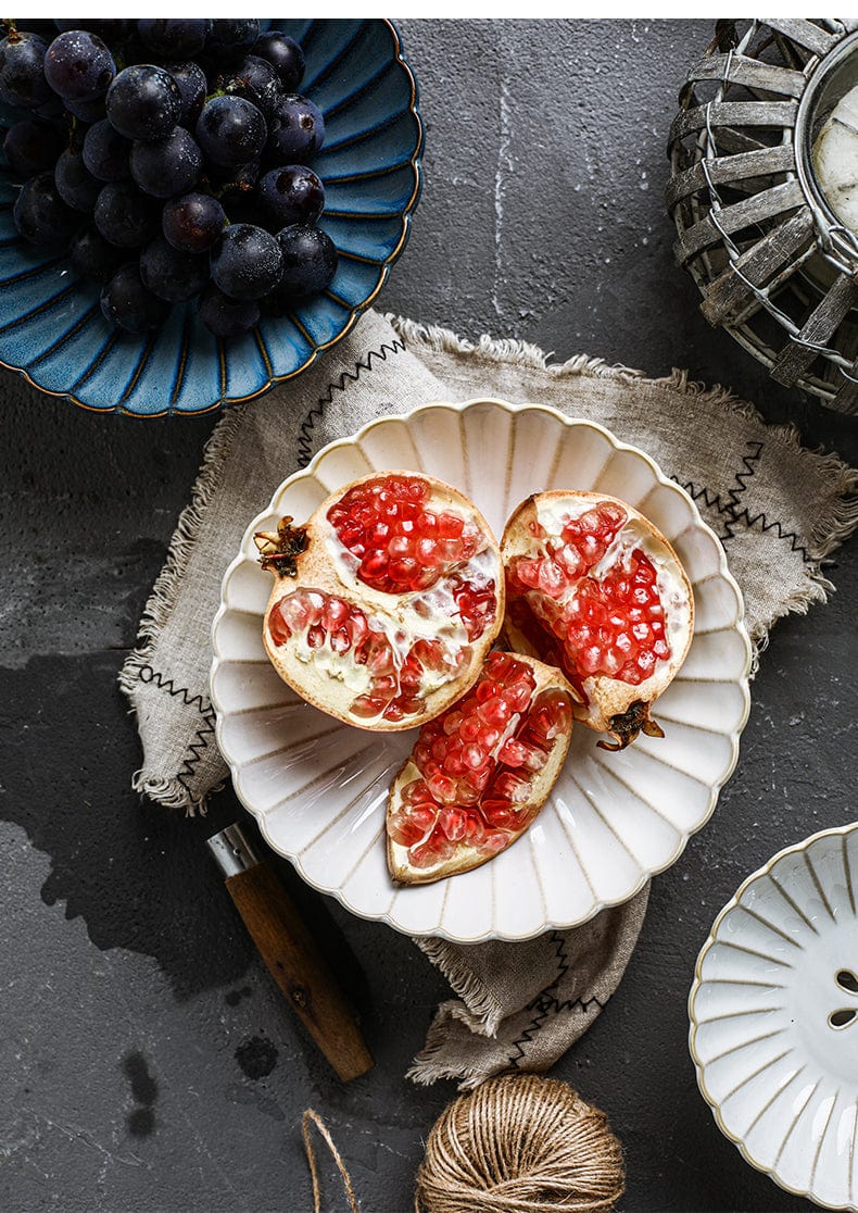 Chrysanthemum Fruit Bowl with Drain Holes - Premium Bowl - Just €55.95! Shop now at San Rocco Italia
