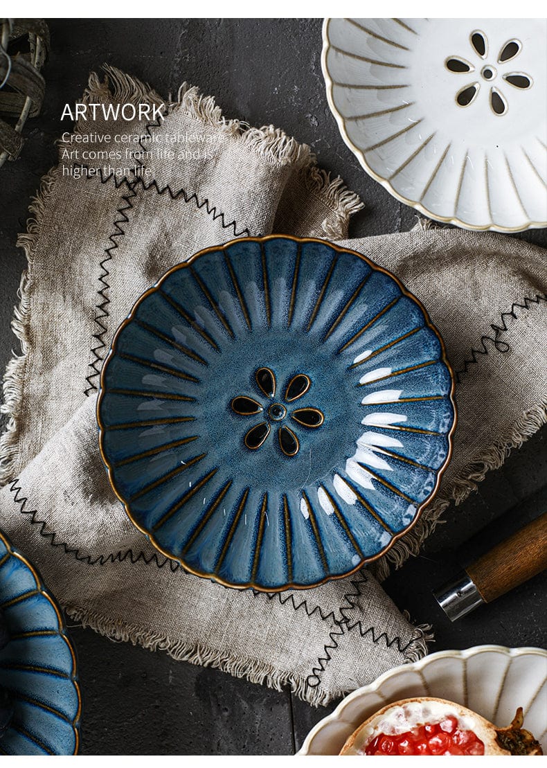 Chrysanthemum Fruit Bowl with Drain Holes - Premium Bowl - Just €55.95! Shop now at San Rocco Italia