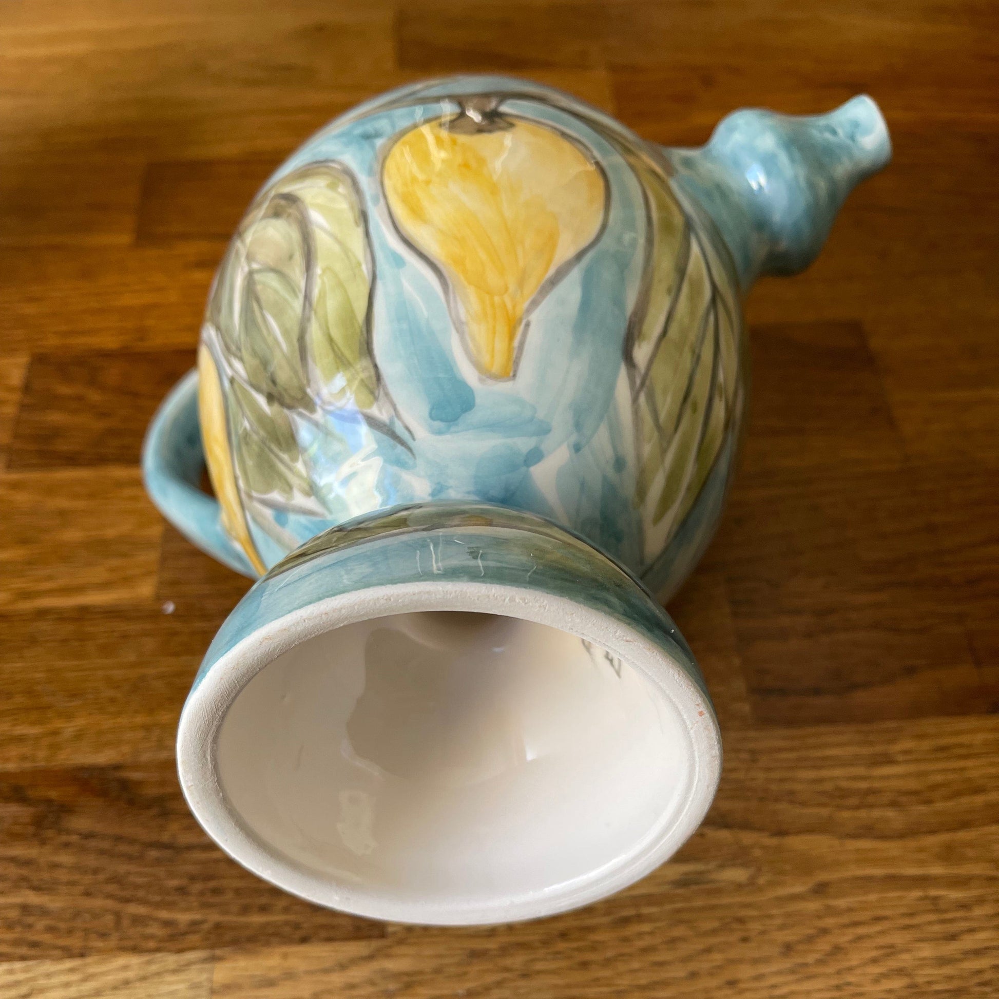 Bummulo "Bummulo Malandrino" Ceramic Sicilian Jug - Blue with Lemons and Orange Blossoms San Rocco Italia