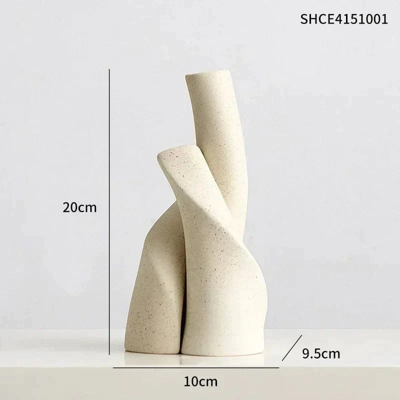 Entwined Ceramic Vases for Flowers - Premium Ceramic vases - Shop now at San Rocco Italia
