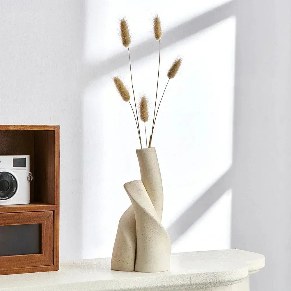 Entwined Ceramic Vases for Flowers - Premium Ceramic vases - Shop now at San Rocco Italia