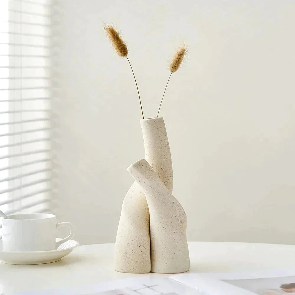 Entwined Ceramic Vases for Flowers - Premium Ceramic vases - Shop now at San Rocco Italia