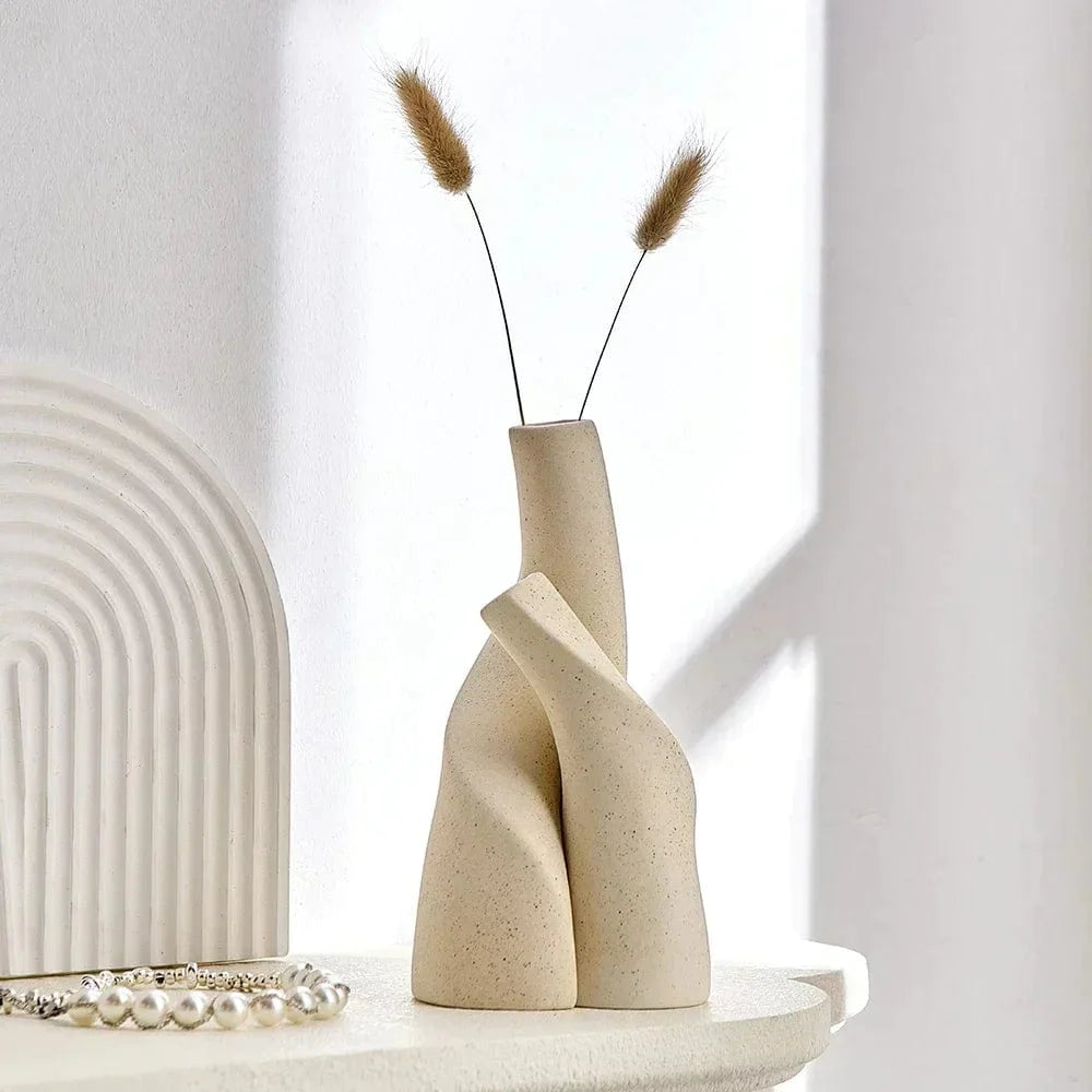 Entwined Ceramic Vases for Flowers - Premium Ceramic vases - Shop now at San Rocco Italia