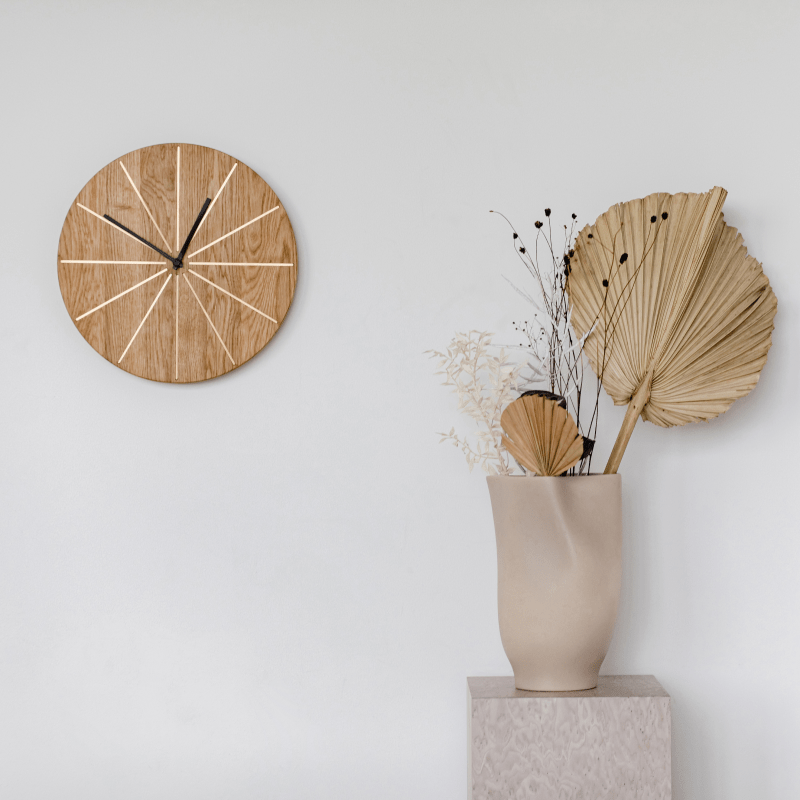 Sunny modern wood wall clock - Clocks - San Rocco Italia