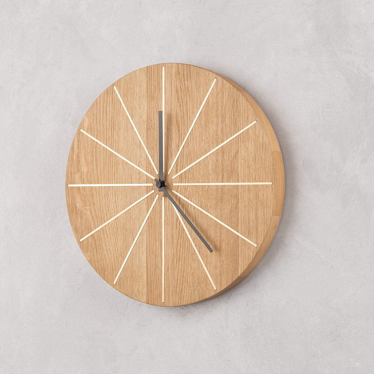 Sunny modern wood wall clock - Clocks - San Rocco Italia
