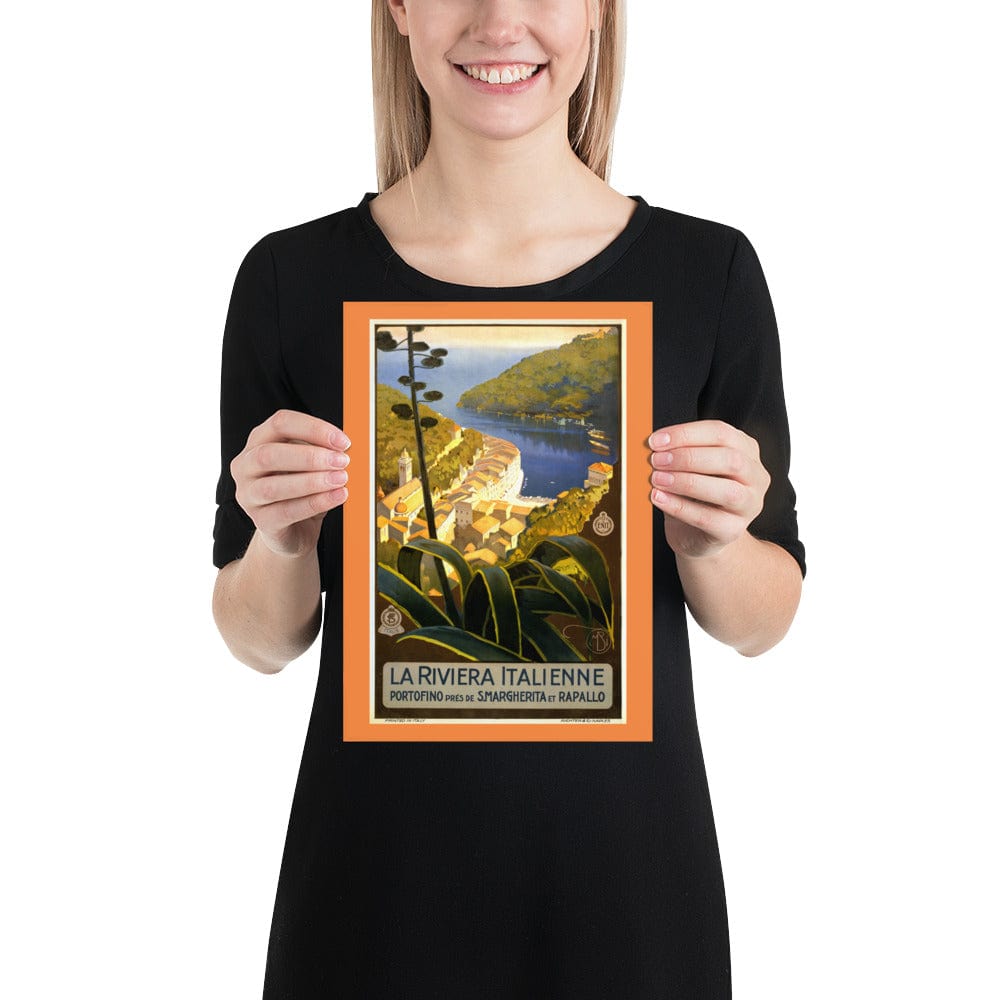 Decoration 21×30 cm La Riviera Italienne - Portofino Poster San Rocco Italia