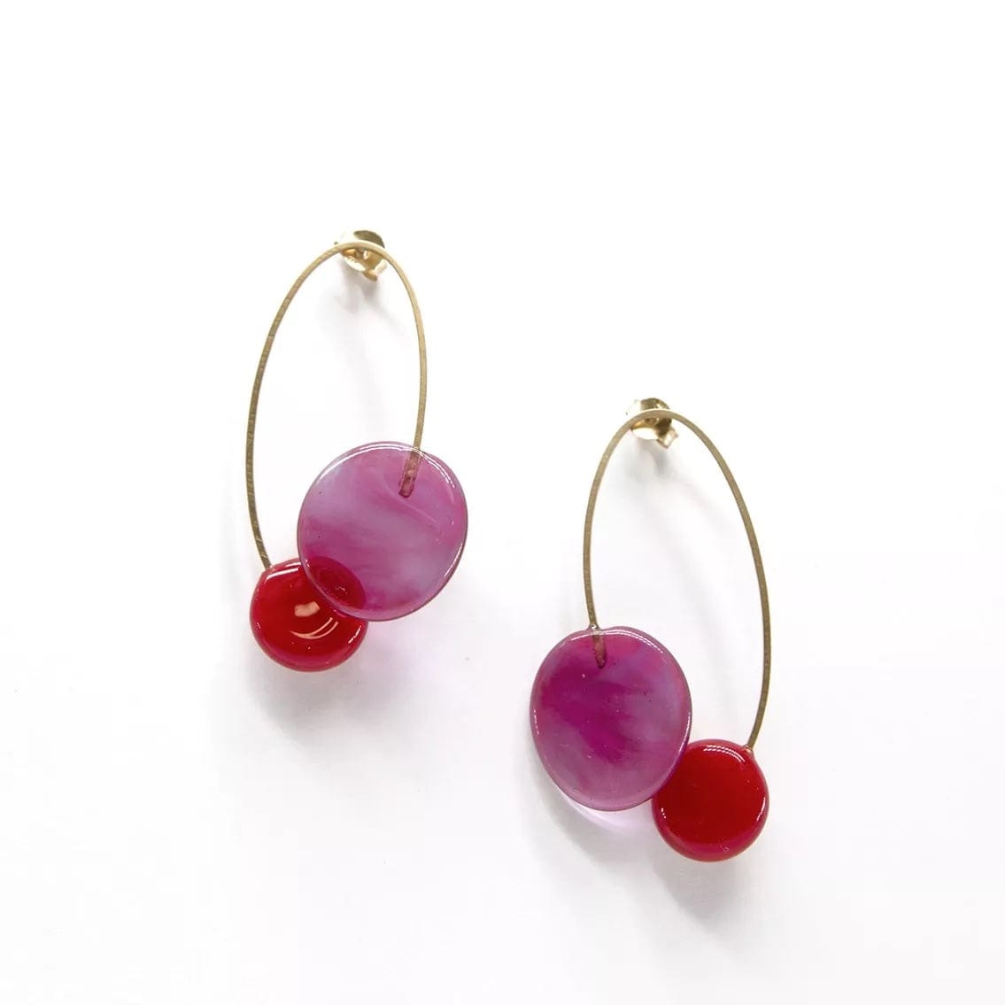 Ohrringe Rosa Elia-Ohrringe mit Muranoglas San Rocco Italia