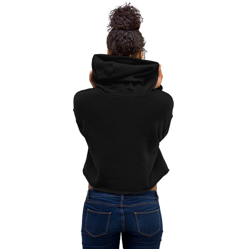 Embroidered Ciao Crop Hoodie San Rocco Italia