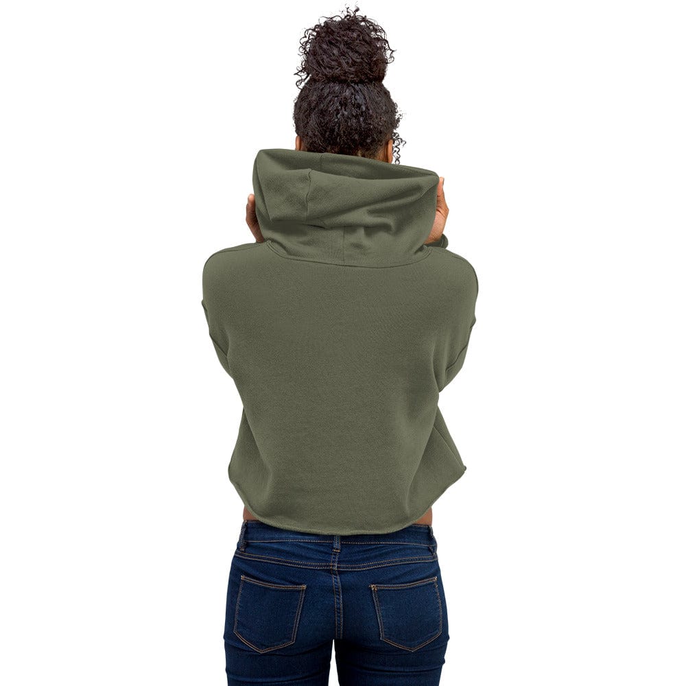 Embroidered Ciao Crop Hoodie San Rocco Italia