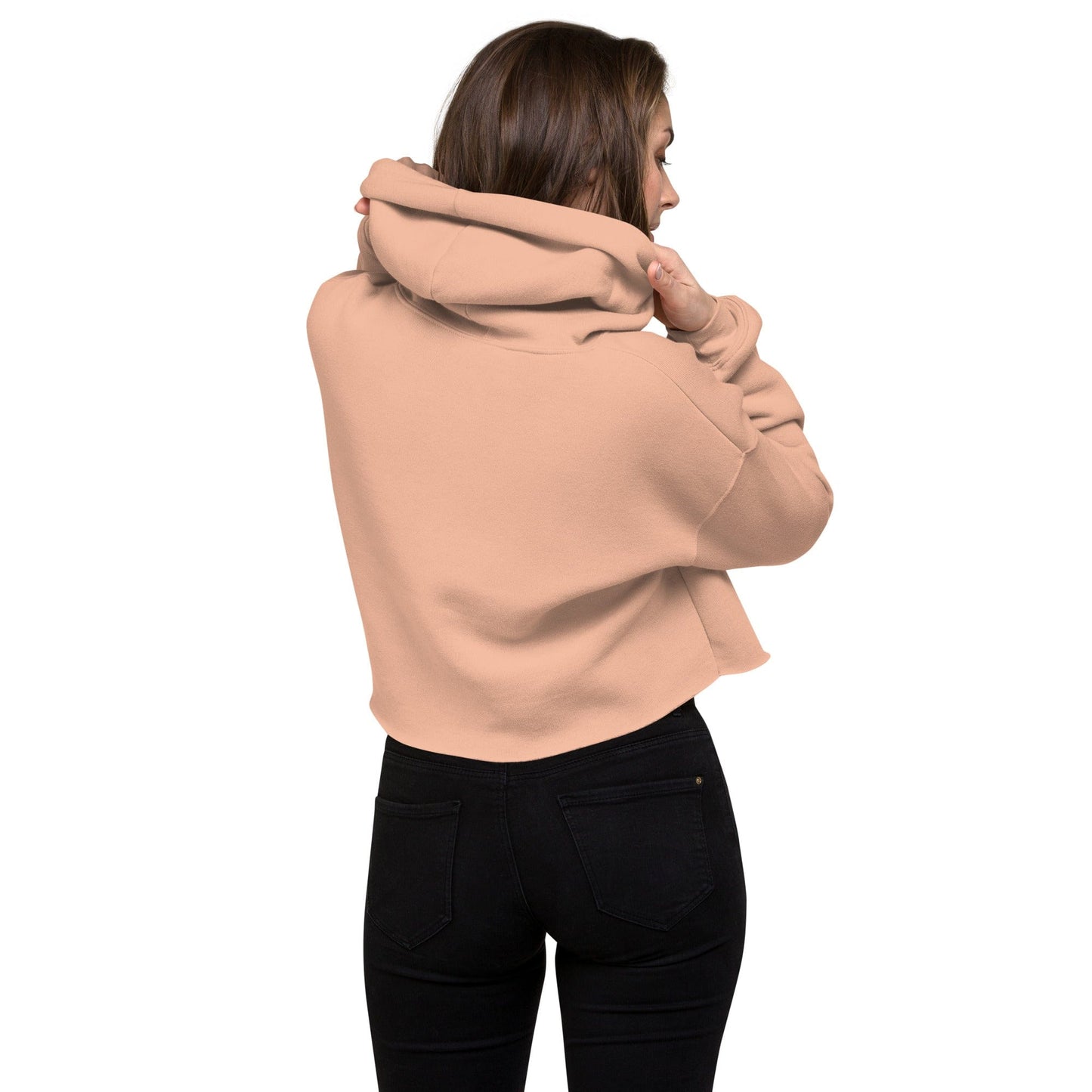 Embroidered Ciao Crop Hoodie San Rocco Italia