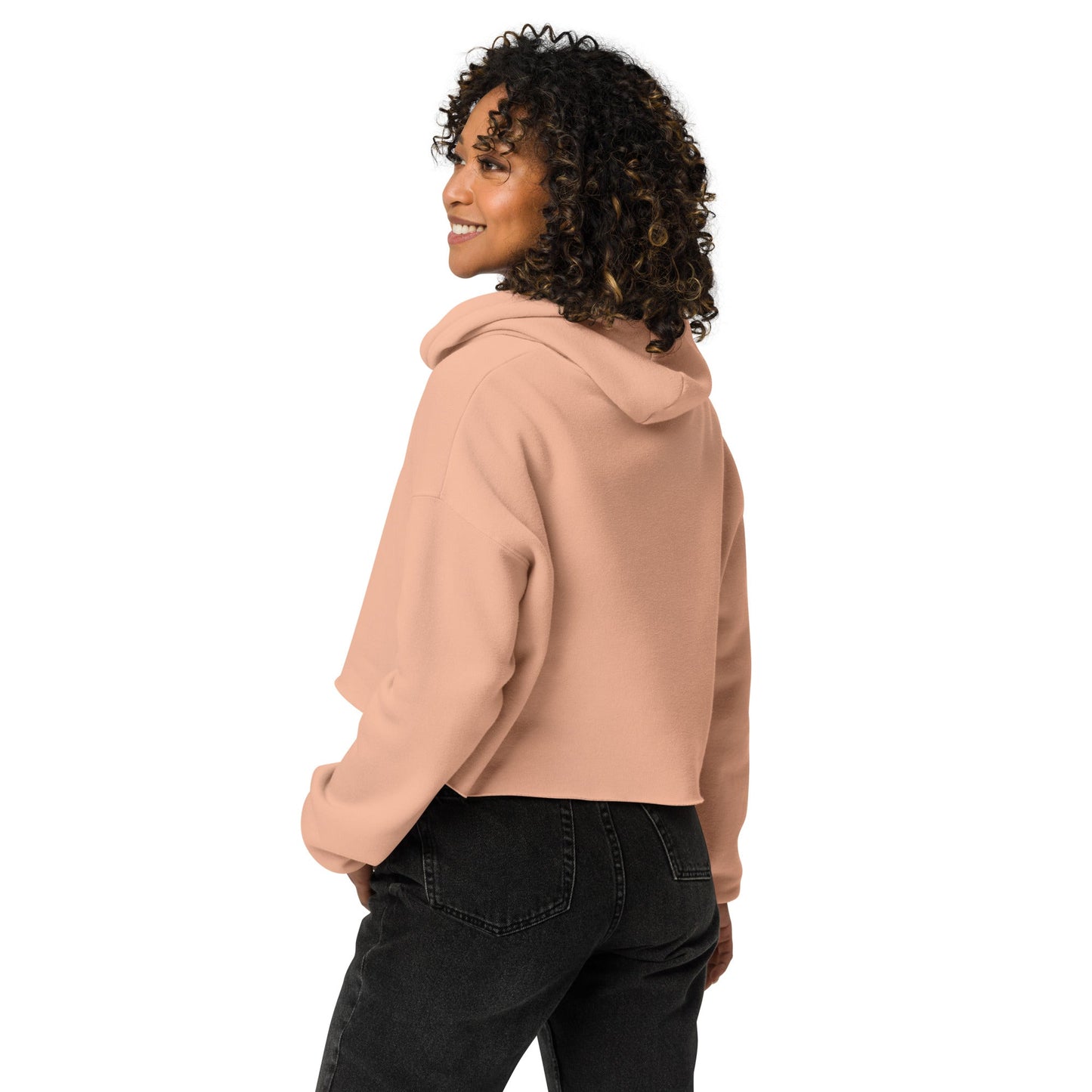 Embroidered Ciao Crop Hoodie San Rocco Italia
