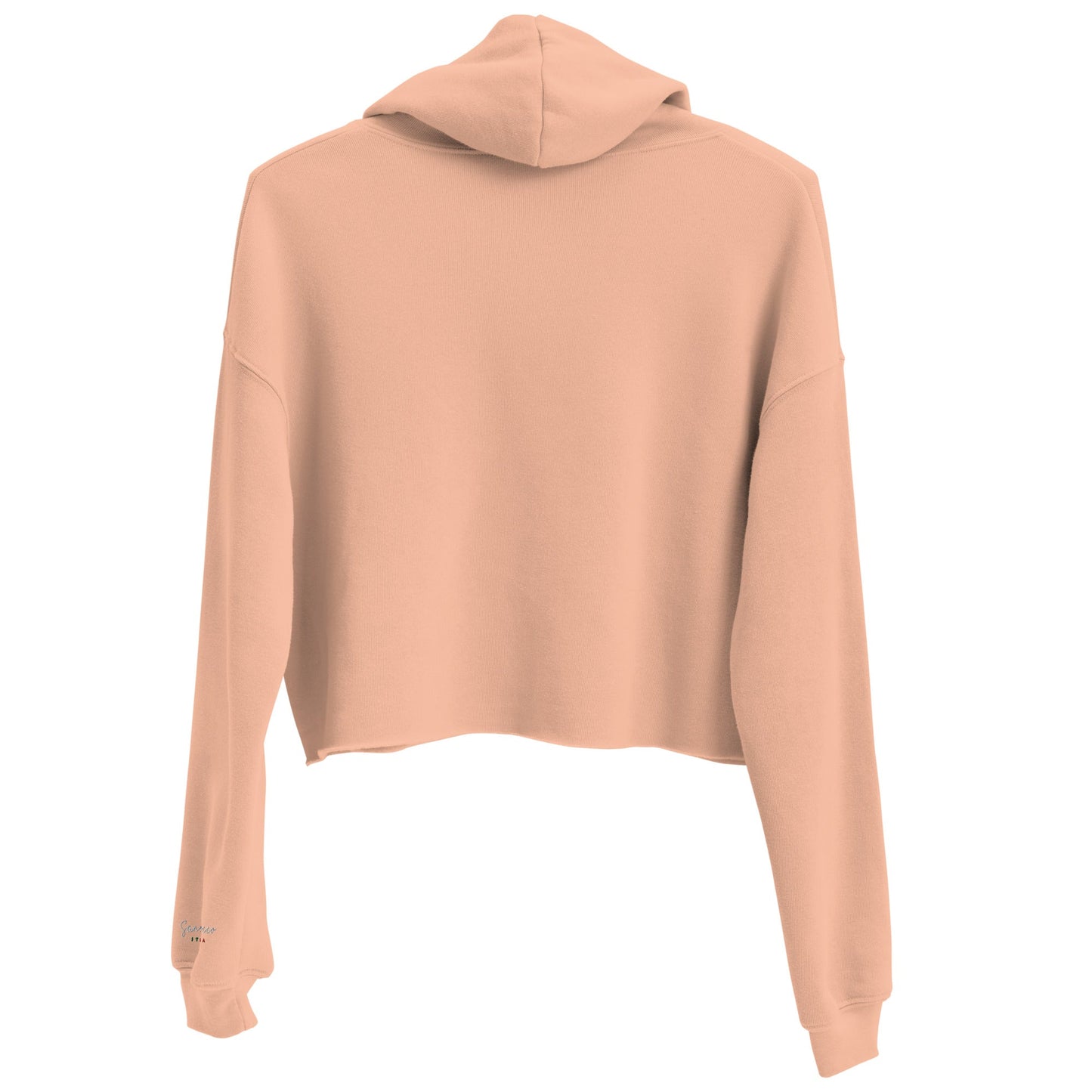Embroidered Ciao Crop Hoodie San Rocco Italia