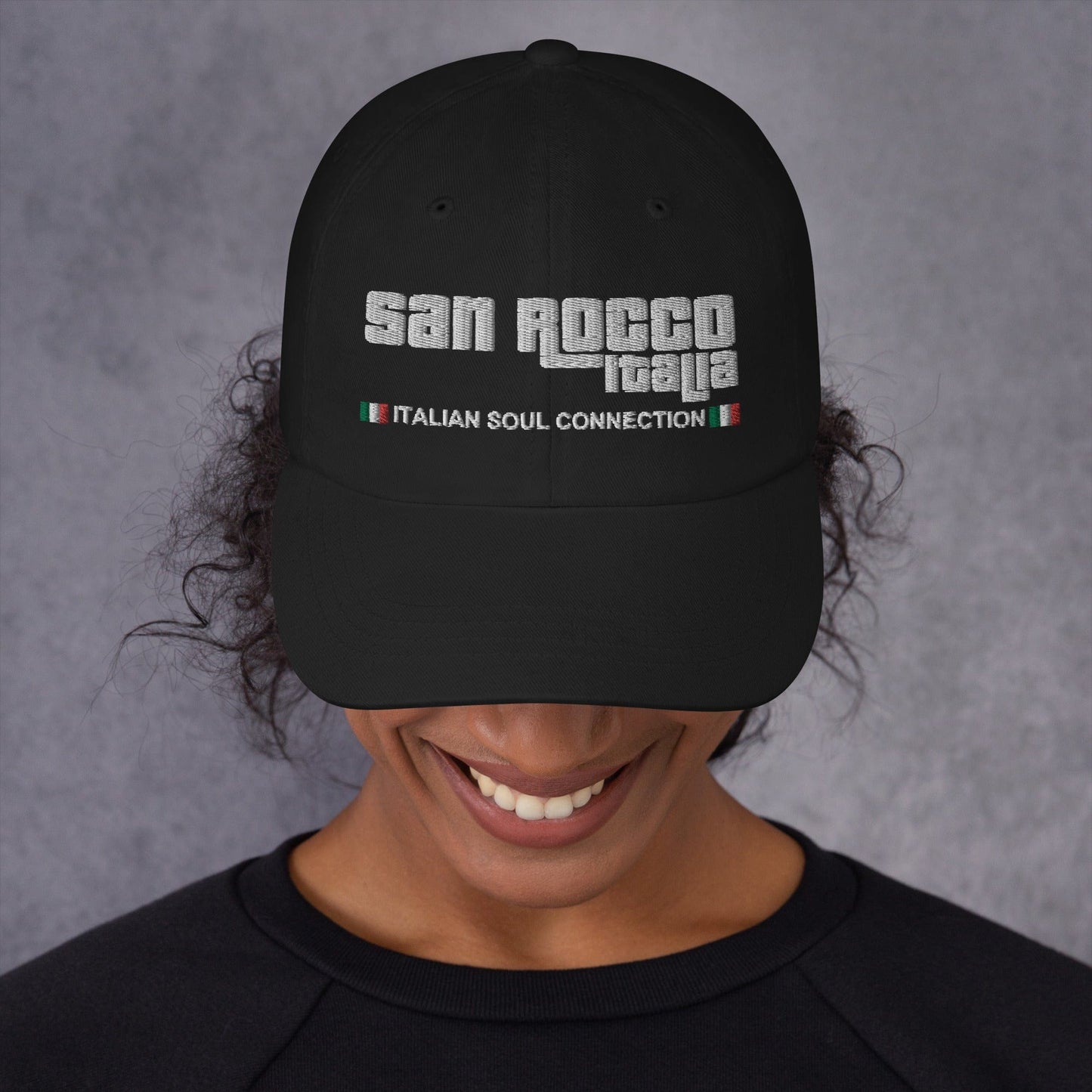 Embroidered San Rocco Italia Italian Soul Connection Hat - Premium - Just €54.95! Shop now at San Rocco Italia