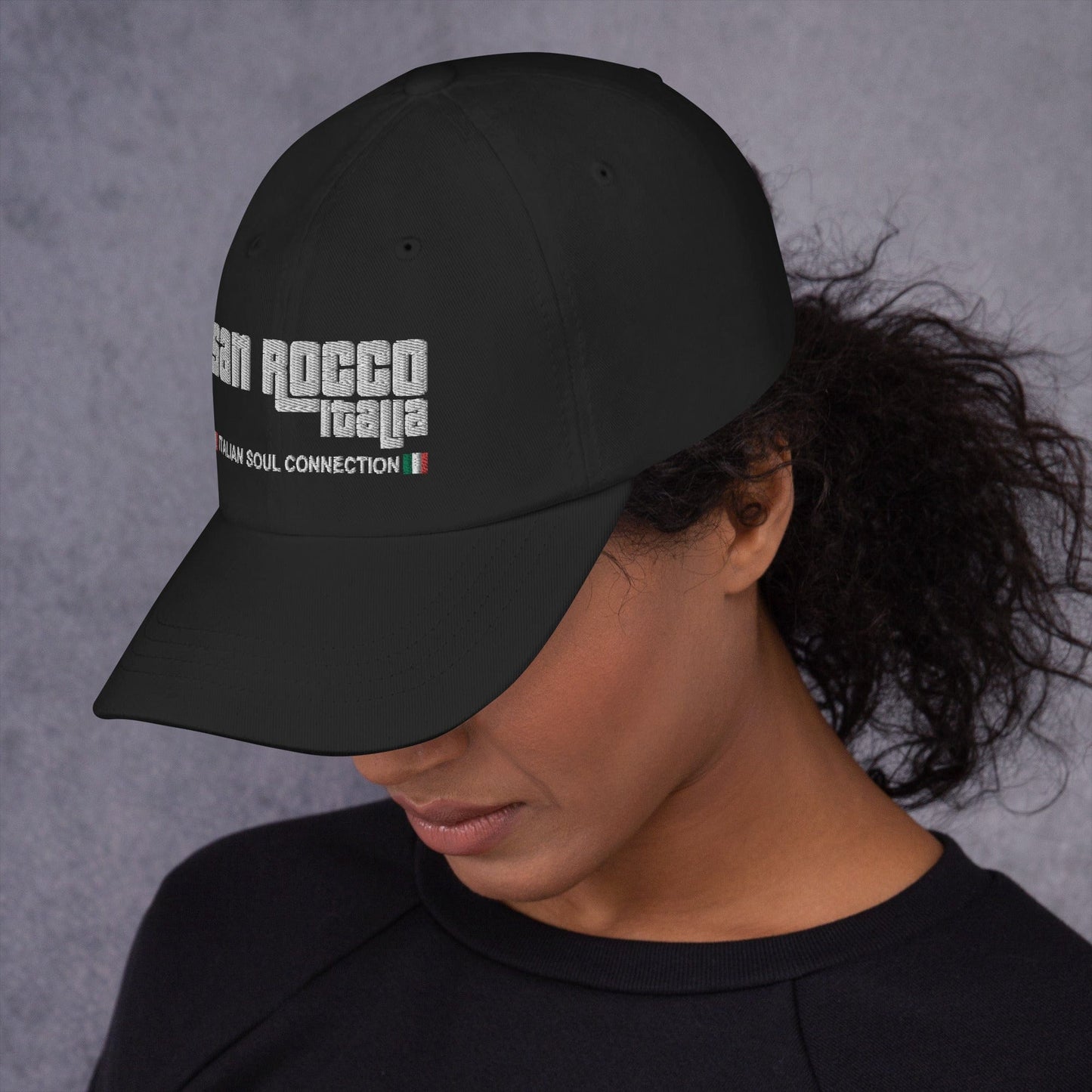 Embroidered San Rocco Italia Italian Soul Connection Hat - Premium - Just €54.95! Shop now at San Rocco Italia