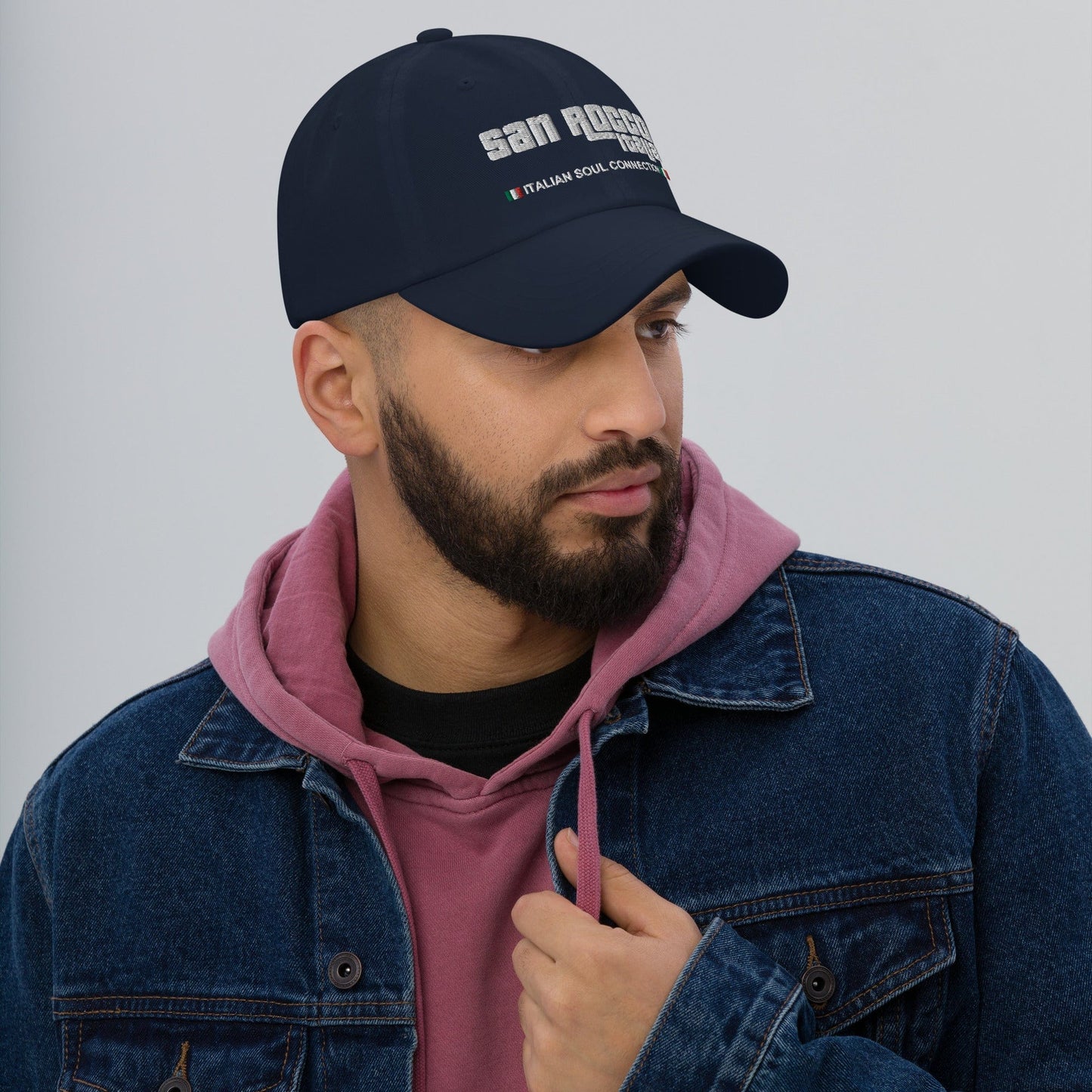 Embroidered San Rocco Italia Italian Soul Connection Hat - Premium - Just €54.95! Shop now at San Rocco Italia