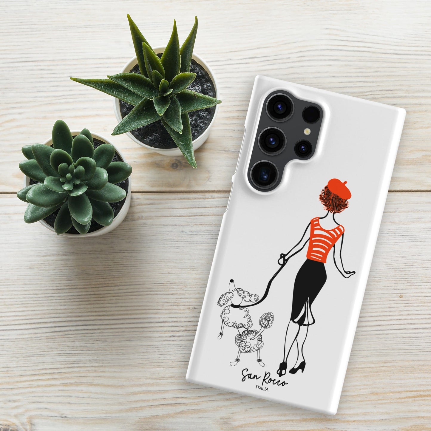 Girl with French Poodle Snap case for Samsung® San Rocco Italia