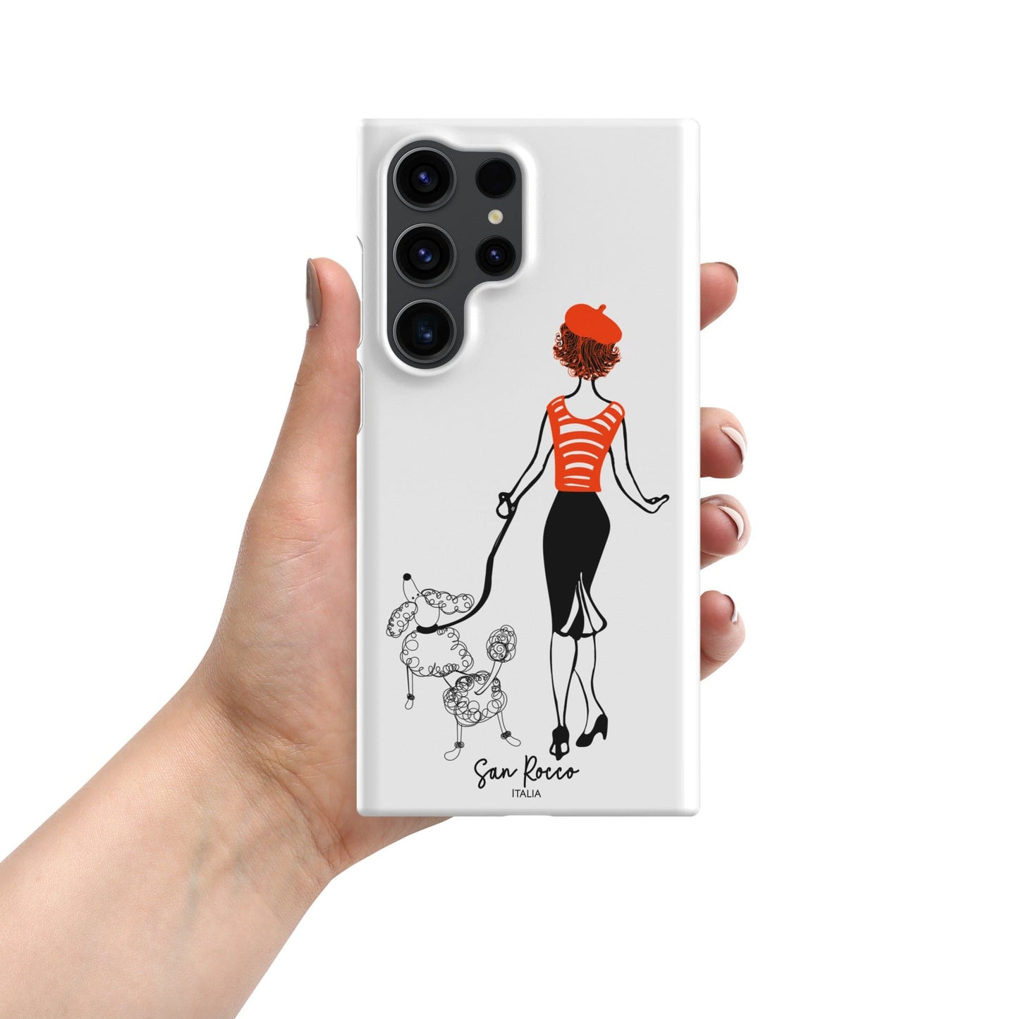 Girl with French Poodle Snap case for Samsung® San Rocco Italia