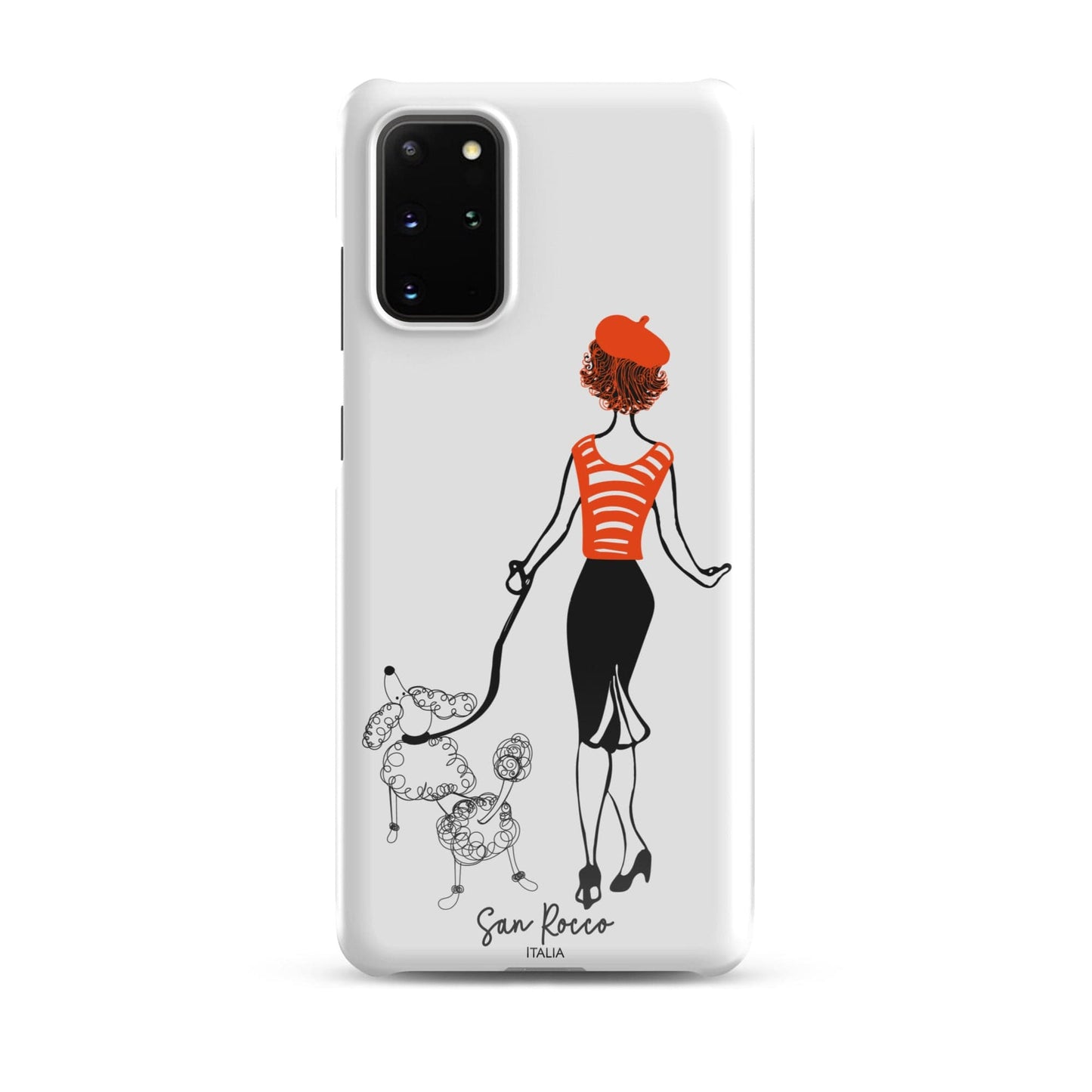 Glossy / Samsung Galaxy S20 Plus Girl with French Poodle Snap case for Samsung® San Rocco Italia