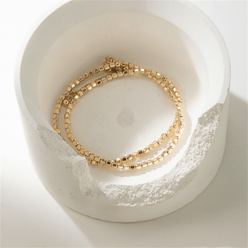 Gold Bead Choker Necklace | 14K Gold Filled - - San Rocco Italia