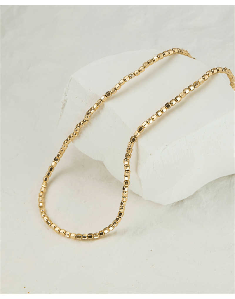 Gold Bead Choker Necklace | 14K Gold Filled - - San Rocco Italia