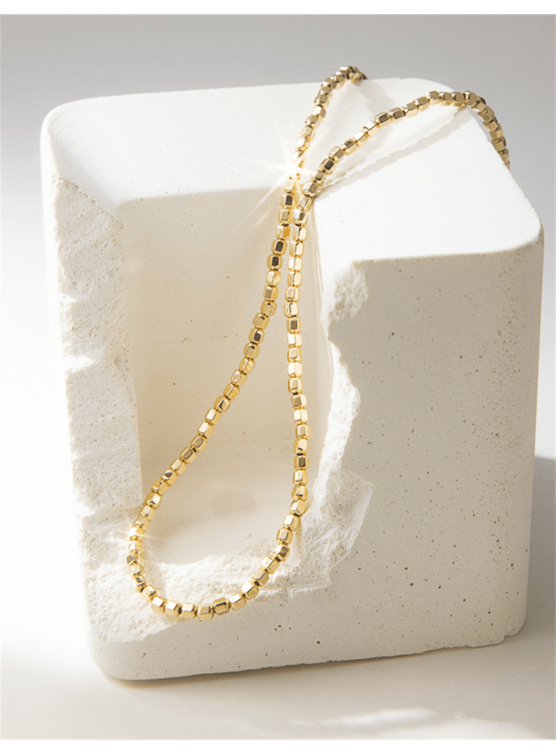 Gold Bead Choker Necklace | 14K Gold Filled - Premium - Just €120! Shop now at San Rocco Italia