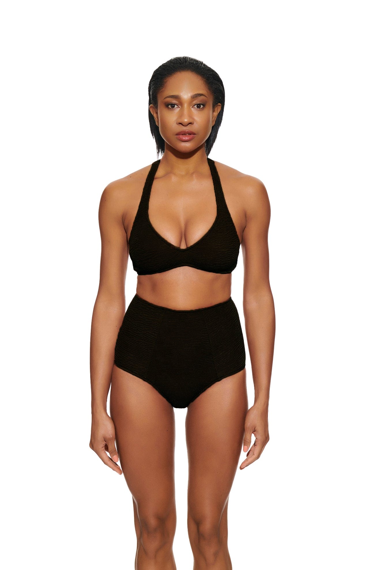 high waisted bikini bottoms Pamela High Waisted Bikini Bottoms San Rocco Italia