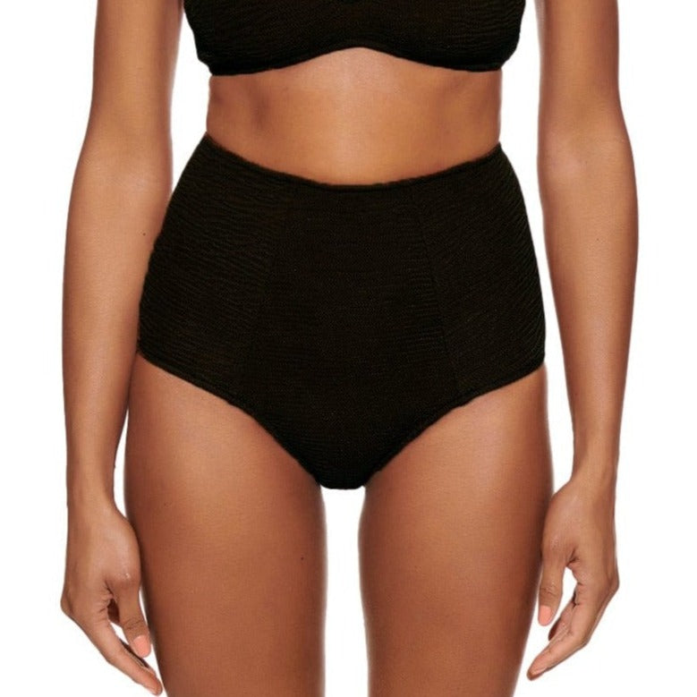 high waisted bikini bottoms Black / XS Pamela High Waisted Bikini Bottoms San Rocco Italia