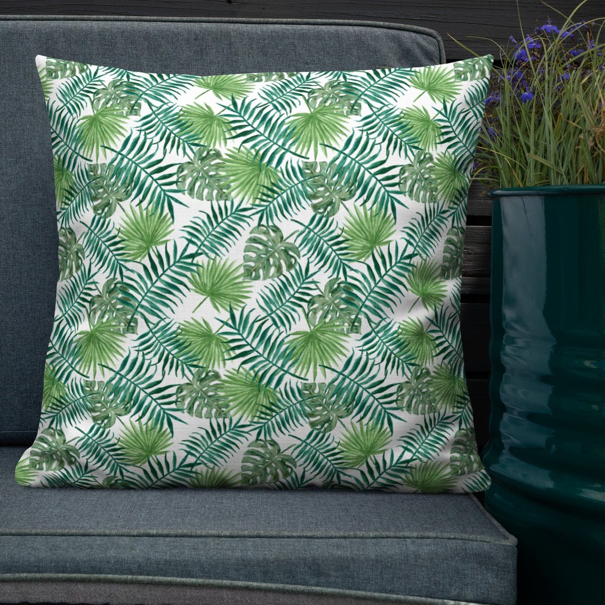 Home - Pillows & Throws Tropical Leaves Premium Throw Pillow San Rocco Italia