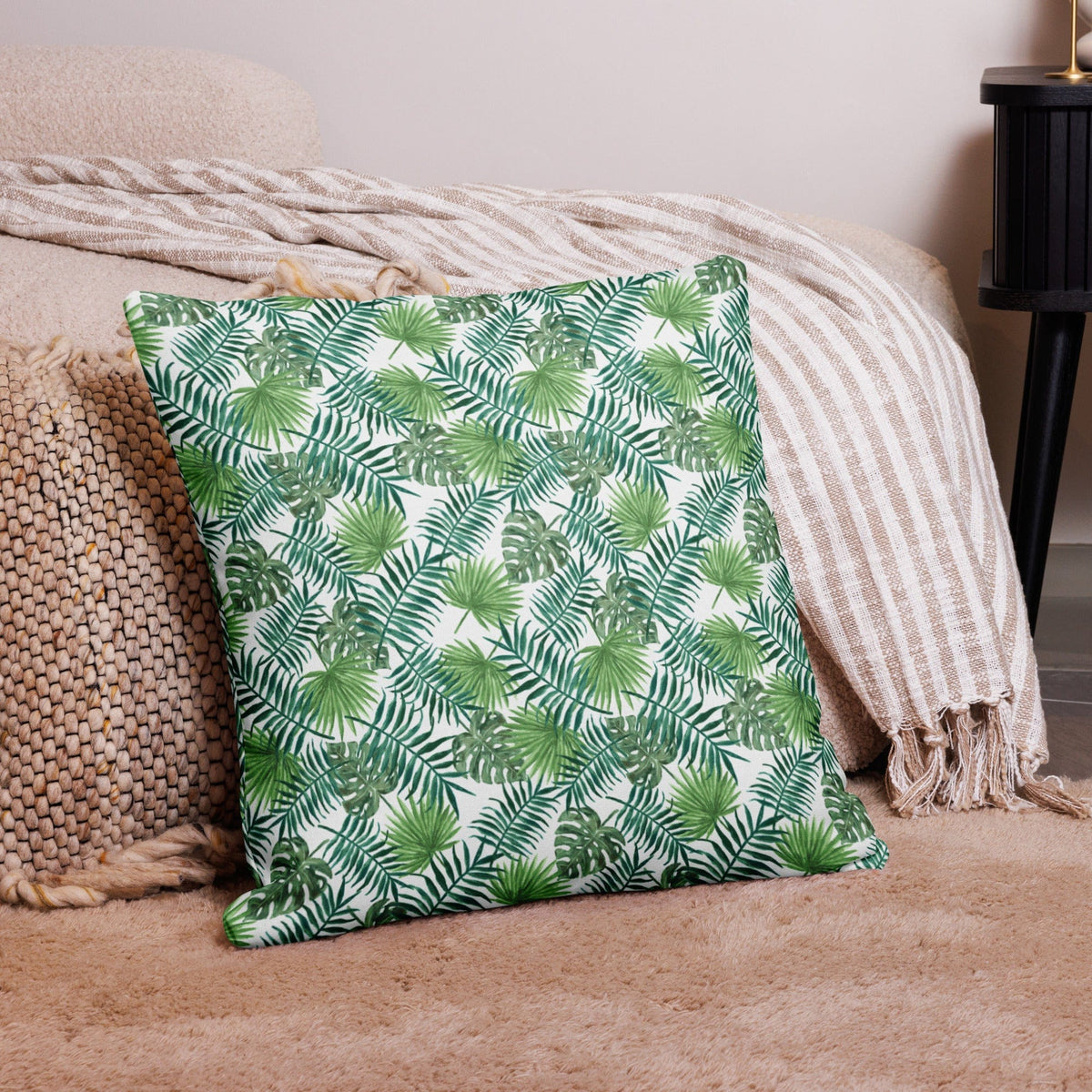Home - Pillows & Throws Tropical Leaves Premium Throw Pillow San Rocco Italia