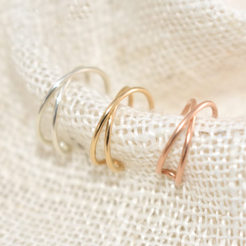 Criss Cross Lip Ring | Handmade 14K Gold Filled or 925 Sterling Silver - Premium Jewelry & Accessories - Earrings - Just €24.95! Shop now at San Rocco Italia