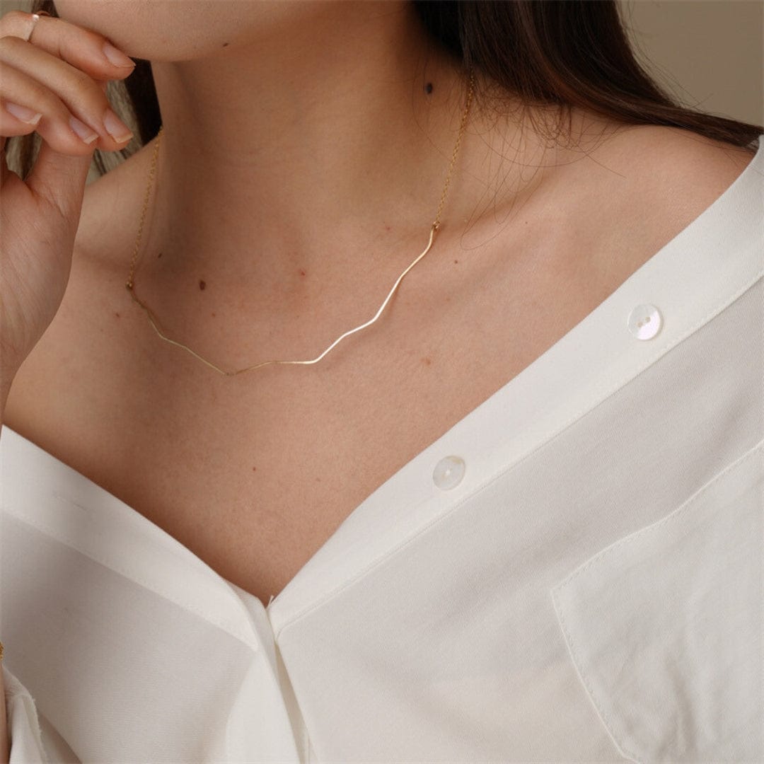 Wave Necklace | 14K Gold Filled or 925 Sterling Silver - Premium Necklaces - Just €49.95! Shop now at San Rocco Italia
