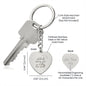 Celebrate Every Win Engraved Heart Keychain - Premium Jewelry - Just €45.95! Shop now at San Rocco Italia