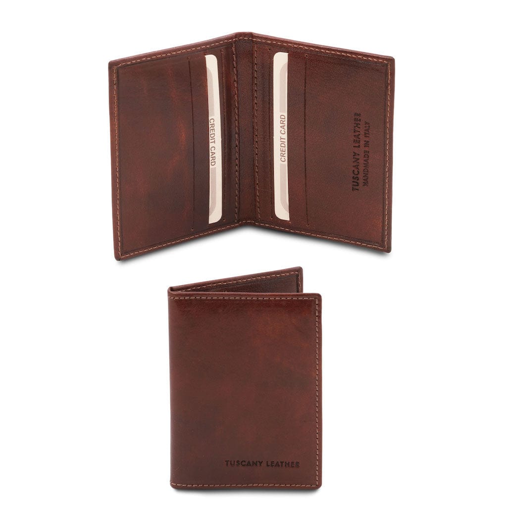 Leather accessories for women Brown Exclusive leather card holder | TL142063 San Rocco Italia