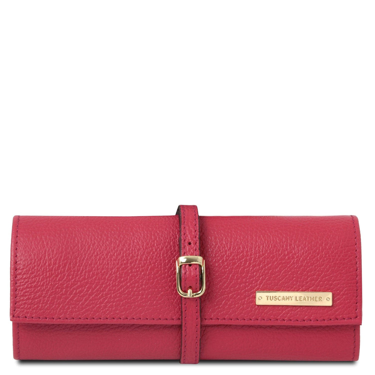 Leather accessories for women Pink Soft leather jewellery case | TL142193 San Rocco Italia