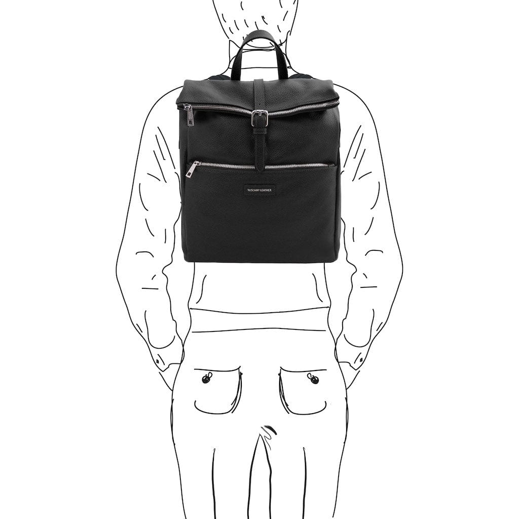 Leather Backpacks Denver - Soft leather backpack | TL142355 San Rocco Italia