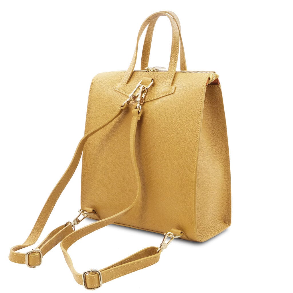 TL Bag - Leather Backpack For Women - convertible 2 in 1 backpack shoulder bag | TL142211 - Premium Leather backpacks for women - Shop now at San Rocco Italia