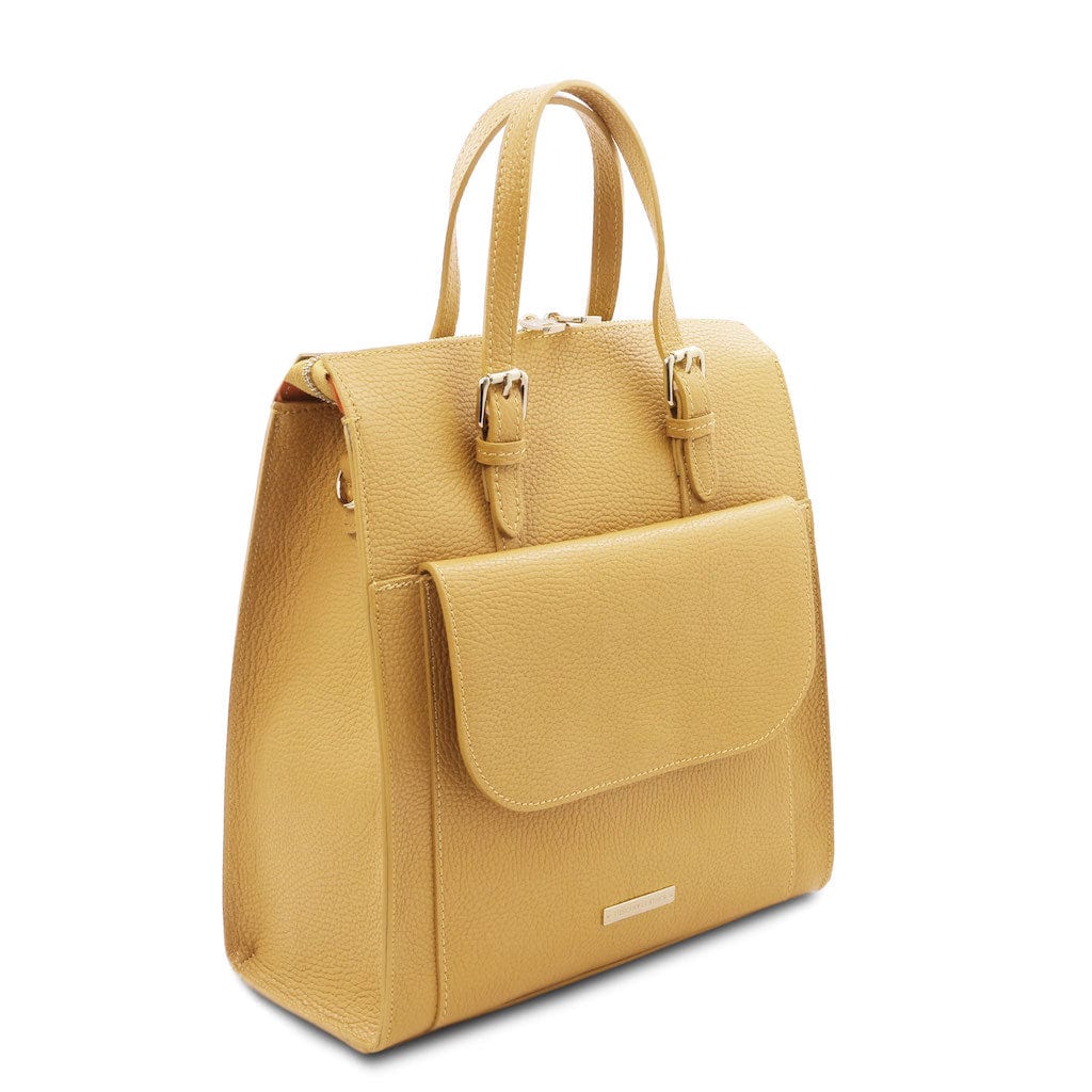 TL Bag - Damenrucksack aus italienischem Leder, wandelbar zur 2-in-1-Rucksack-/Schultertasche | TL142211 - Premium-Lederrucksäcke für Damen - Jetzt bei San Rocco Italia entdecken