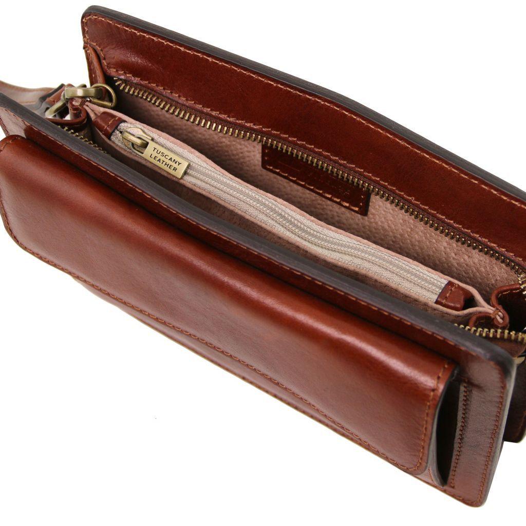 Denis - Exclusive leather handy wrist bag for man | TL141445 - Premium Leather bags for men - Just €146.40! Shop now at San Rocco Italia