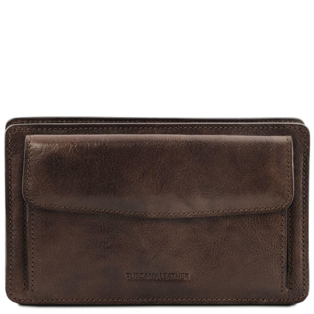 Denis - Exclusive leather handy wrist bag for man | TL141445 - Premium Leather bags for men - Just €146.40! Shop now at San Rocco Italia