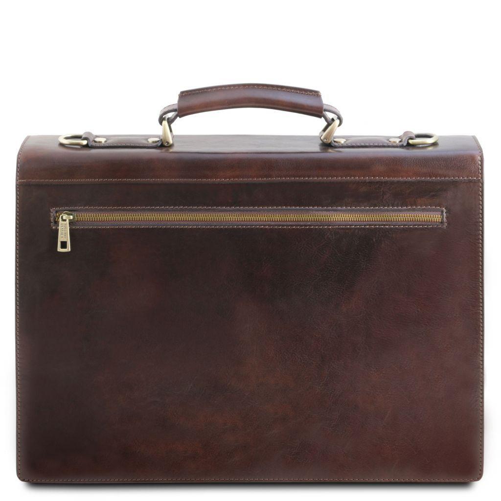 Cremona - Leather briefcase 3 compartments | TL141732 - www.sanroccoitalia.it - Leather briefcases