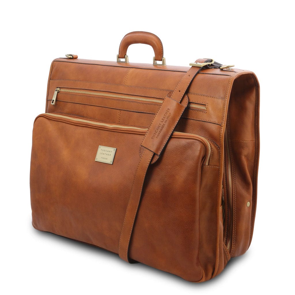 Leather garment bags Papeete - Leather Garment Bag | TL142337 suiter bag San Rocco Italia