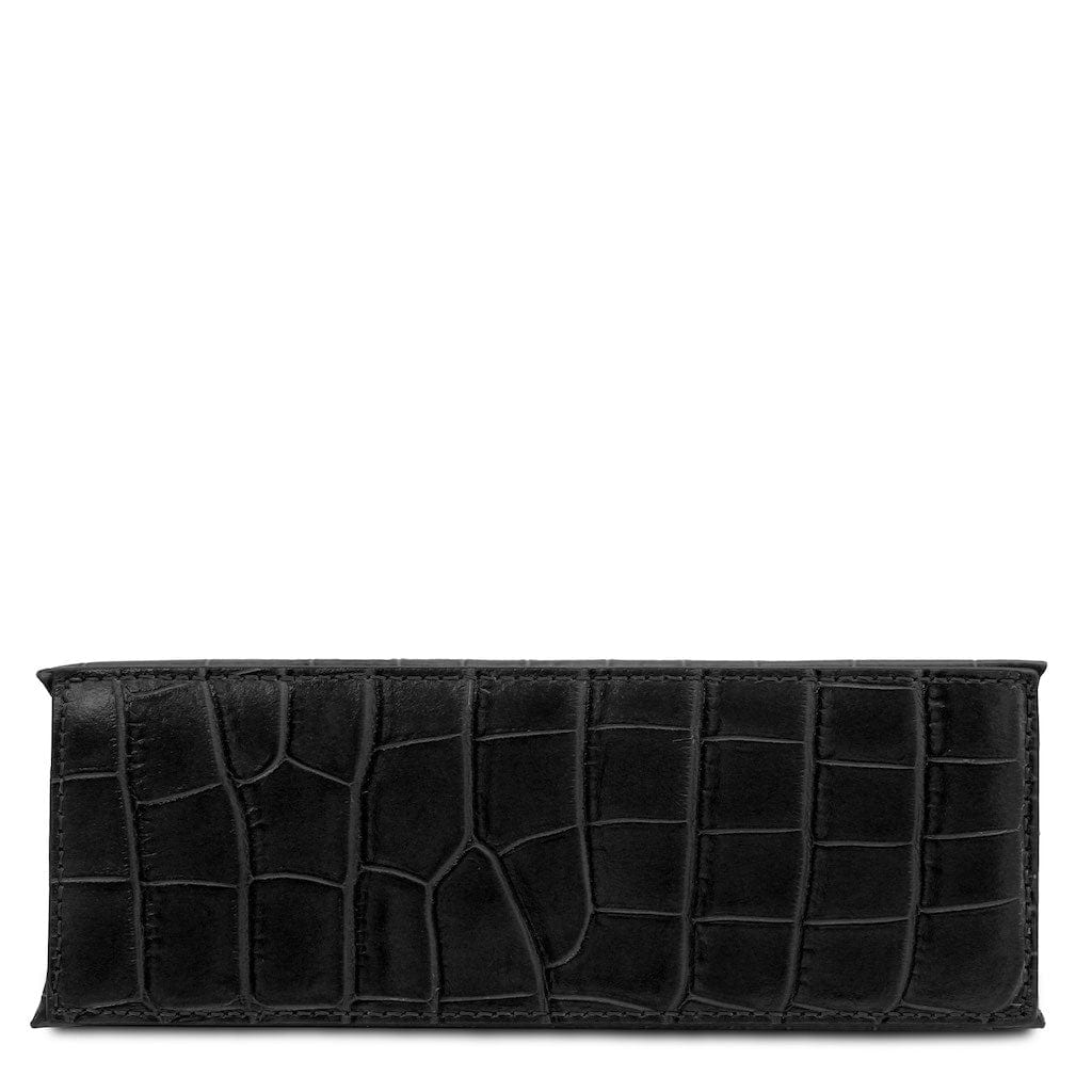Afrodite - Croc print leather handbag | TL142300 - Premium Leather handbags - Just €126.88! Shop now at San Rocco Italia