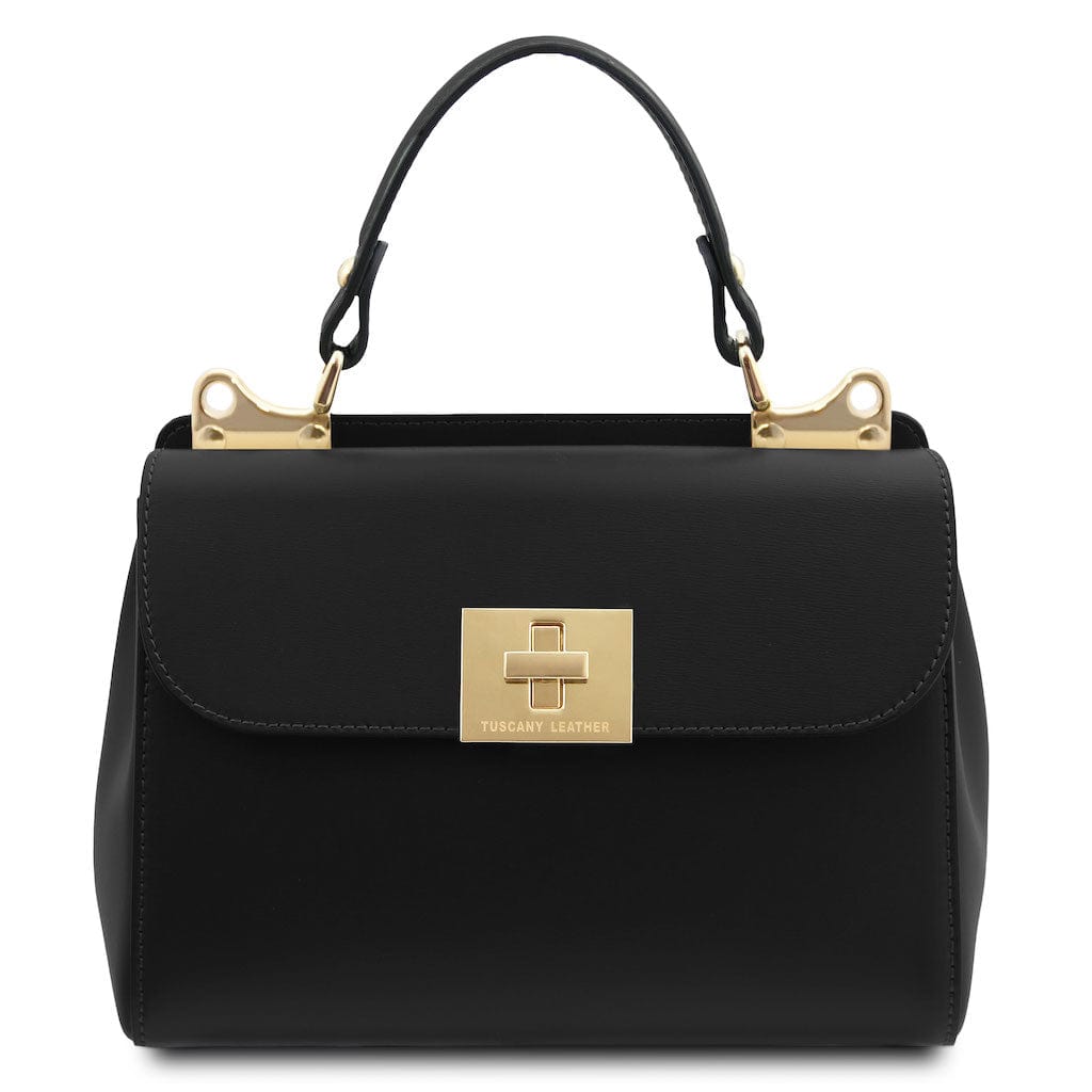Leather handbags Black Armonia - Leather handbag | TL142286 San Rocco Italia