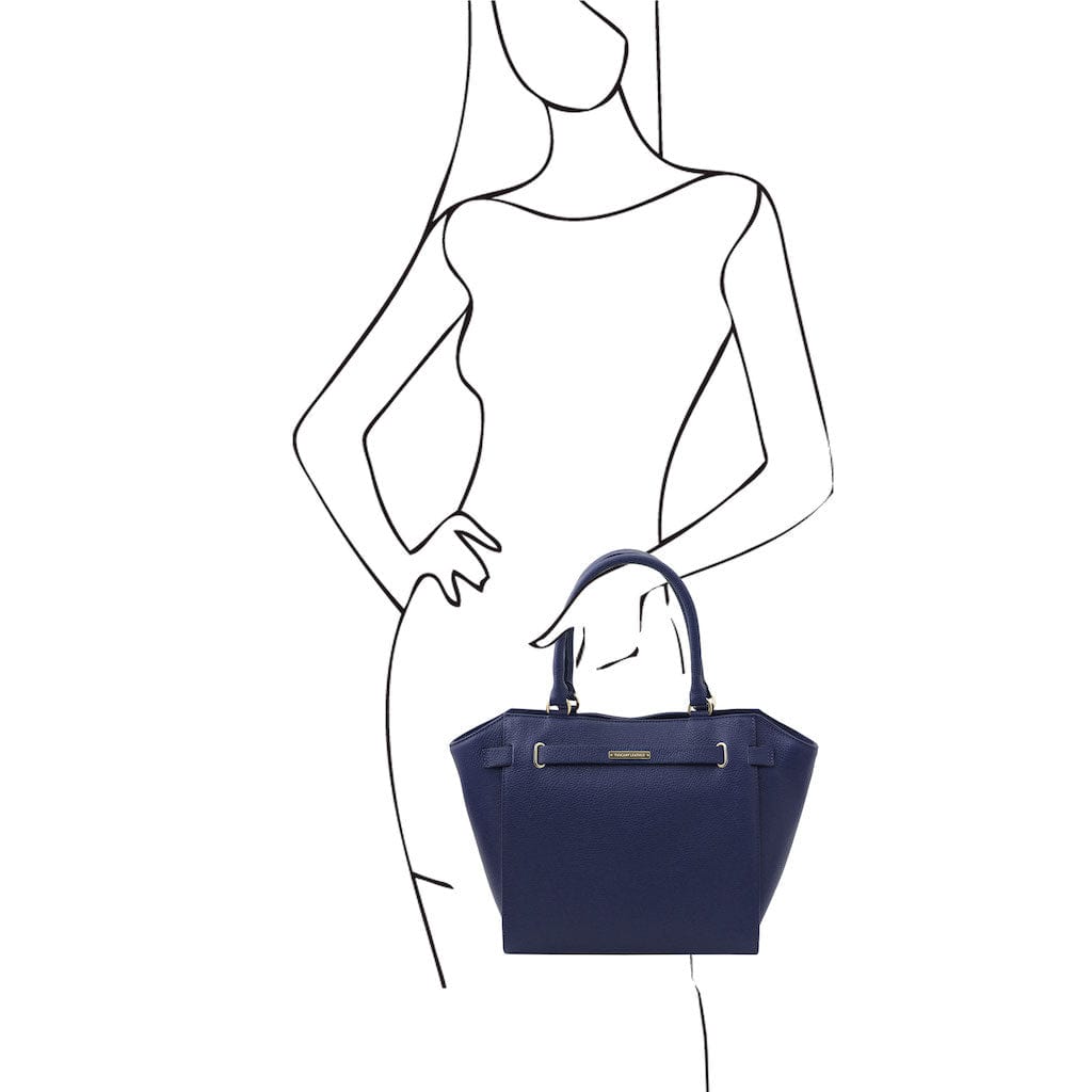 Clara - Leather tote | TL142313 - Premium Leather handbags - Just €146.40! Shop now at San Rocco Italia